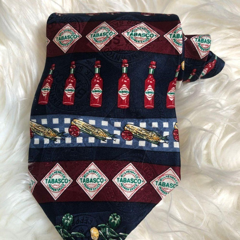 Tobasco Hot Sauce‎ Novelty Men's Tie